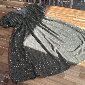 Green Polka Dot Maternity Dress